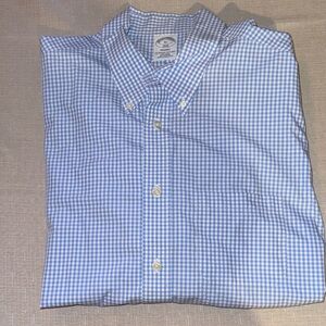 Brooks Brothers Light Blue Gingham Shirt